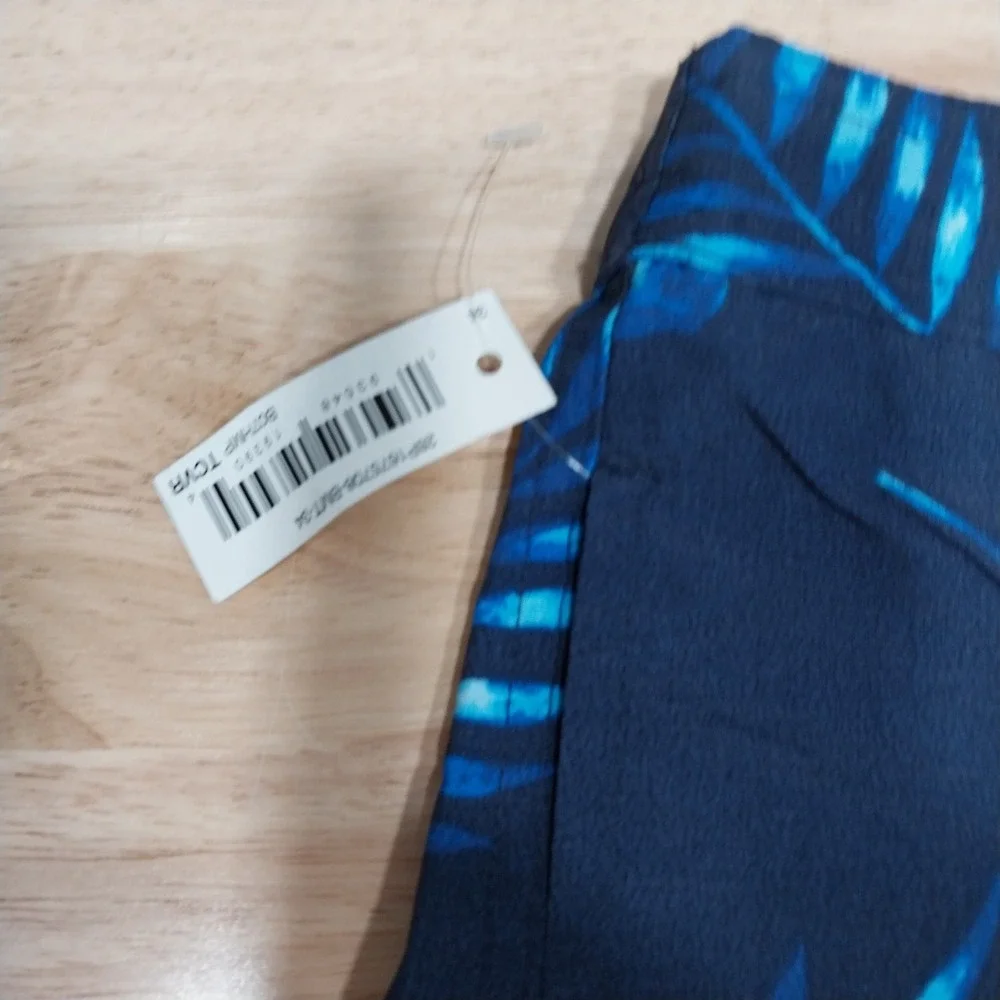 28 Palms Mens‎ Swim Trunks Tropical Palm Print Board Shorts 34 Blue Aqua